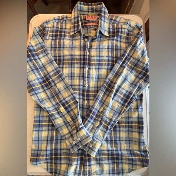 Thomas Pink | PINK men’s plaid shirt. Size: L - Picture 7 of 16